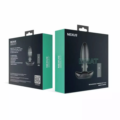 Nexus BEAT silikoninis ritminis kaištis su nuotolinio valdymo pultu, USB, juodas, 11,2 cm