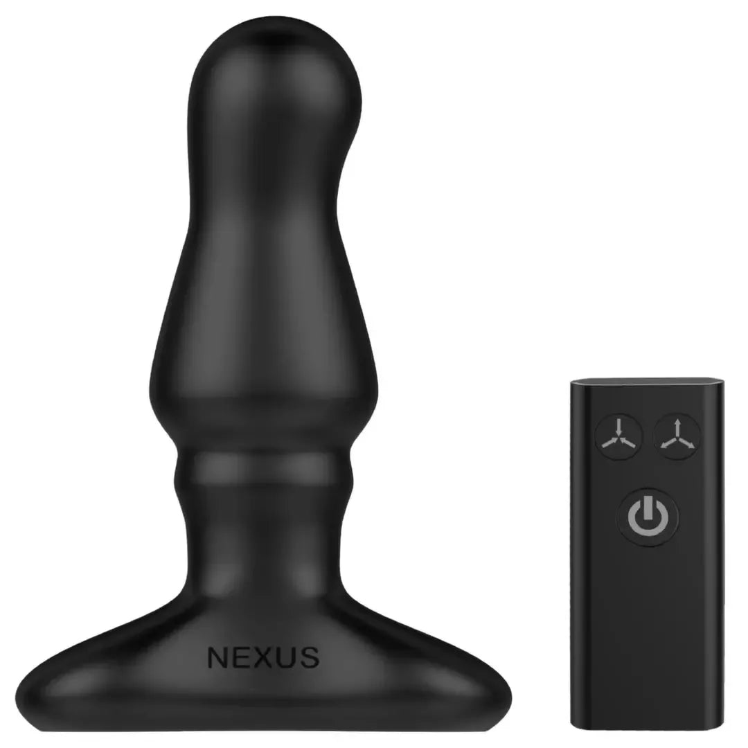 Nexus Bolster intymus prietaisas su pripučiamu silikoniniu antgaliu, juodas