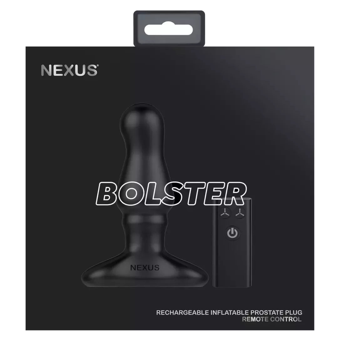 Nexus Bolster intymus prietaisas su pripučiamu silikoniniu antgaliu, juodas