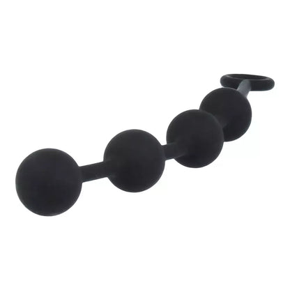 Nexus Excite Medium Beads silikoniniai lankstūs karoliukai 25mm juodi