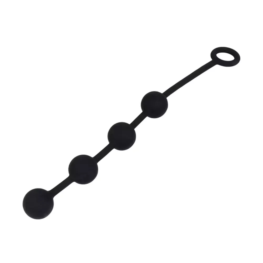 Nexus Excite Medium Beads silikoniniai lankstūs karoliukai 25mm juodi