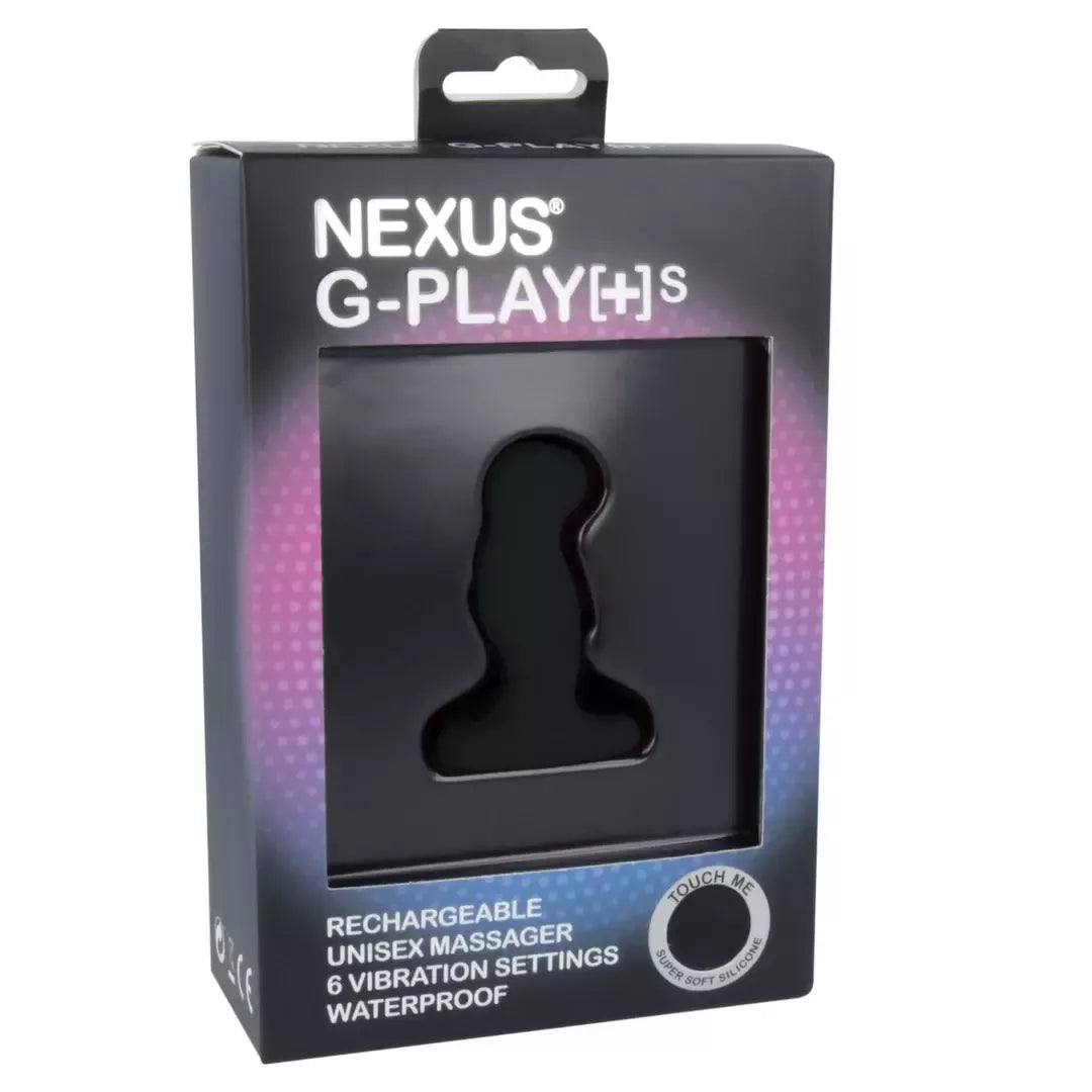 Nexus G-Play Plus Small Black – kompaktiškas, įkraunamas vibracinis prietaisas