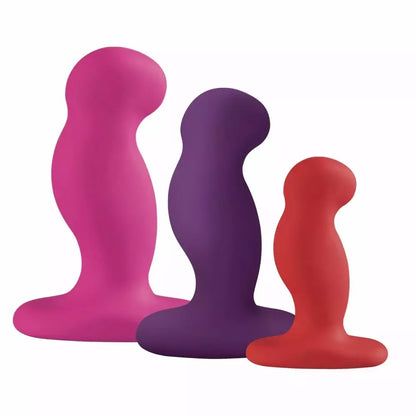 Nexus G-Play Plus Trio Set – 3 dalių silikoninių vibratorių rinkinys, juodas