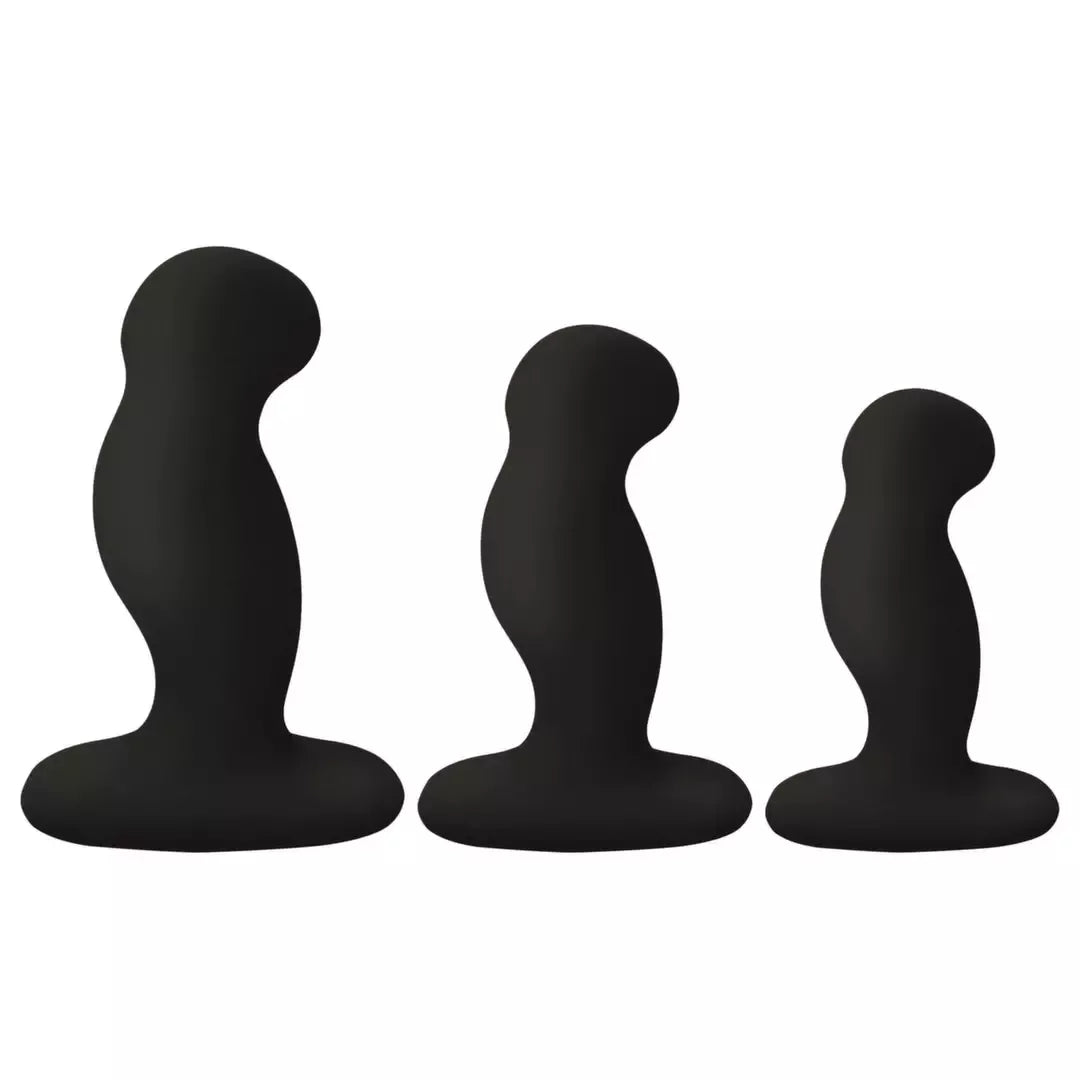 Nexus G-Play Trio Plus Black - 3 dalių įkraunamas silikoninis rinkinys