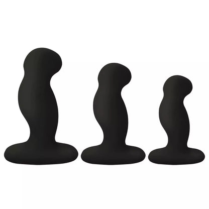 Nexus G-Play Trio Plus Black - 3 dalių įkraunamas silikoninis rinkinys