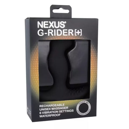 Nexus G-Rider Plus Black – įvairaus intensyvumo vibruojantis silikoninis prietaisas