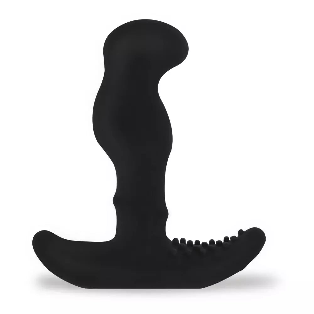 Nexus G-Stroker Black intymus masažuoklis su nuotolinio valdymo pulteliu, silikoninis, 12 cm
