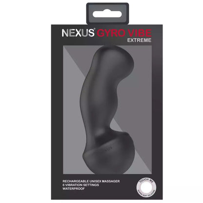 Nexus Gyro Vibe Extreme dvigubo variklio silikoninis intymus prietaisas, juodas