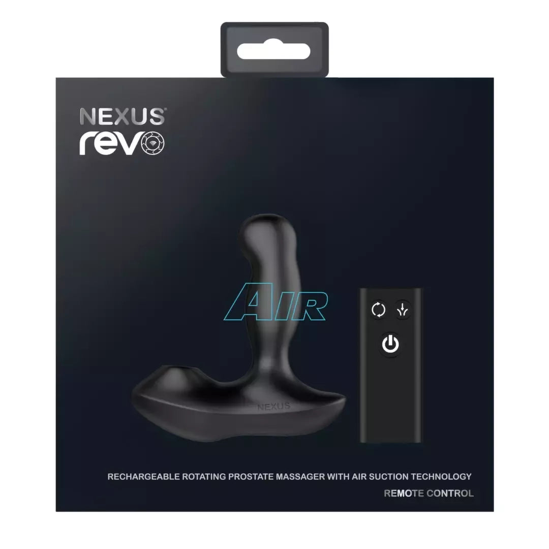Nexus Revo Air intymus prietaisas su besisukančiu kotu ir oro srauto sistema, juodas