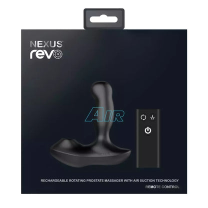 Nexus Revo Air intymus prietaisas su besisukančiu kotu ir oro srauto sistema, juodas