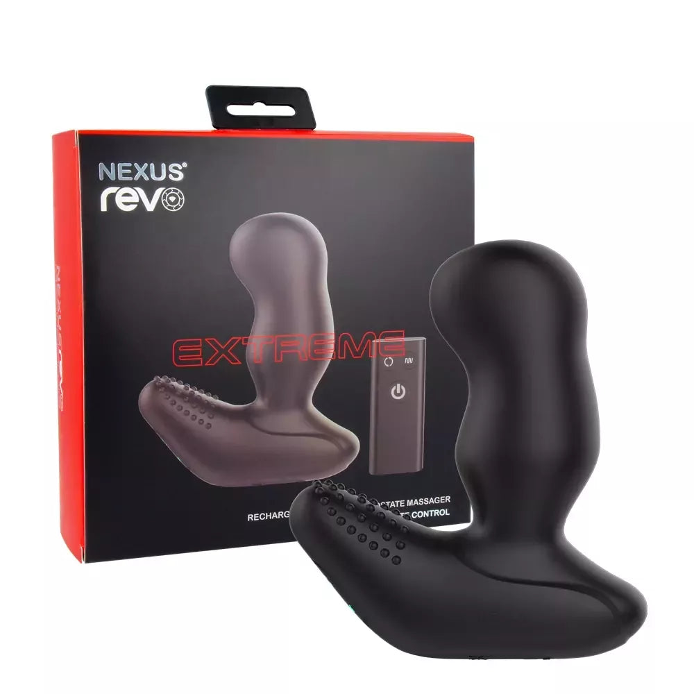 Nexus Revo Extreme silikoninis besisukantis intymus prietaisas, juodas, didelis