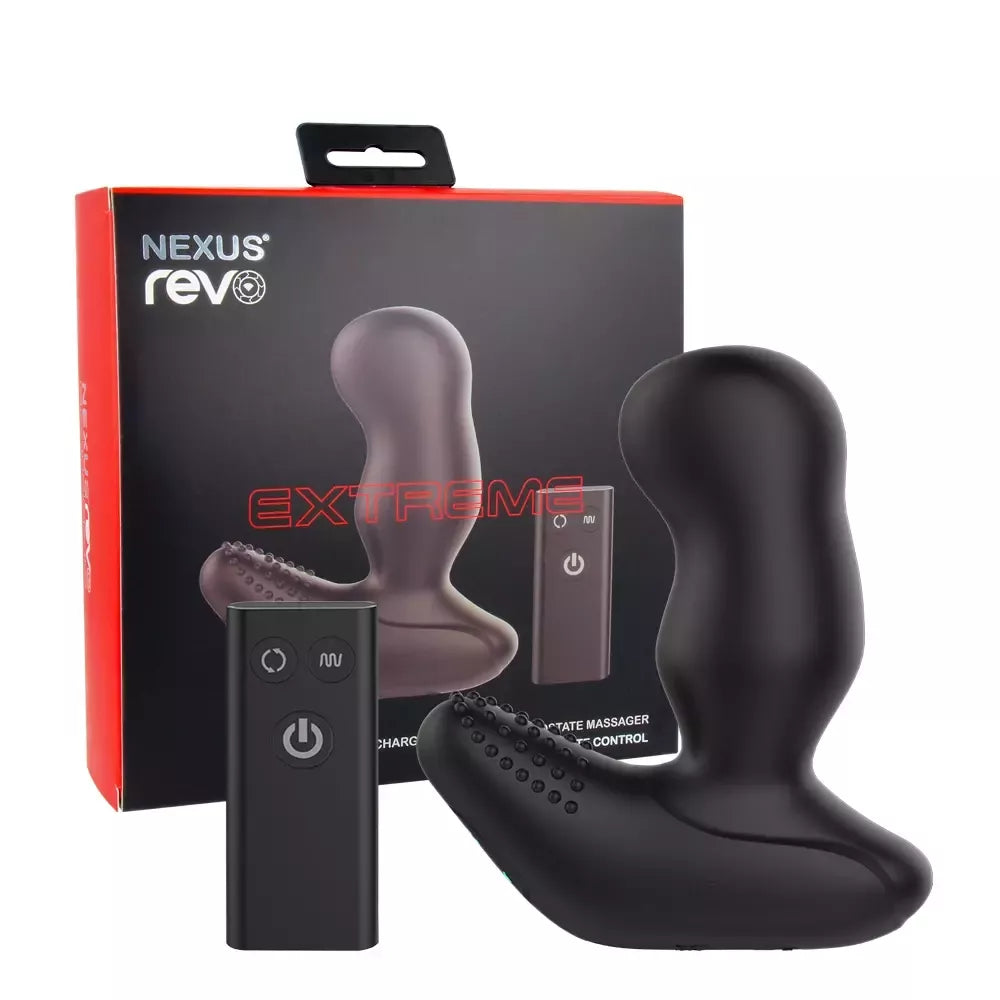 Nexus Revo Extreme silikoninis besisukantis intymus prietaisas, juodas, didelis