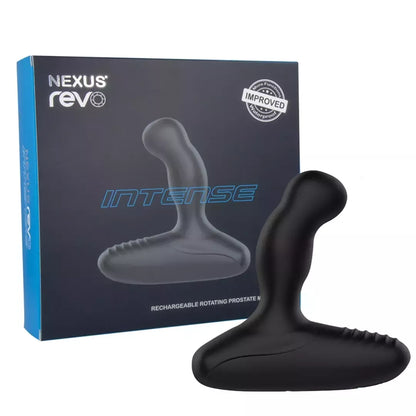 Nexus Revo Intense juodas prostatos stimuliatorius – besisukanti galvutė ir vibracija