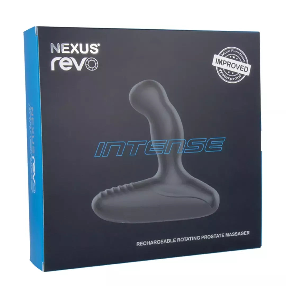 Nexus Revo Intense juodas prostatos stimuliatorius – besisukanti galvutė ir vibracija