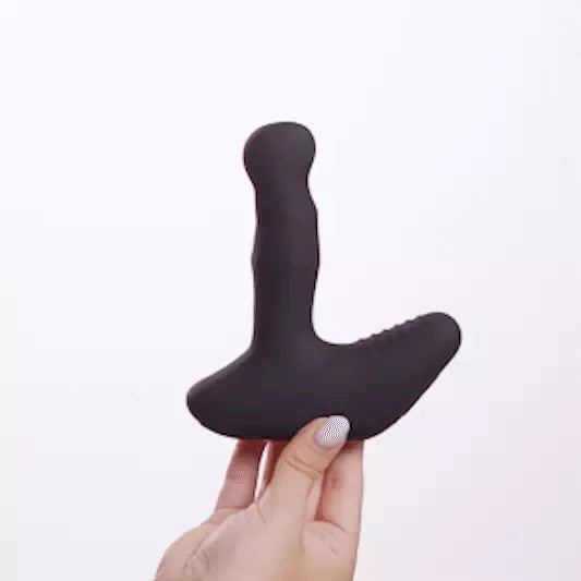 Nexus Revo Ring nuotoliniu būdu valdomas besisukantis silikoninis sveikatingumo prietaisas, juodas, 13,5 cm