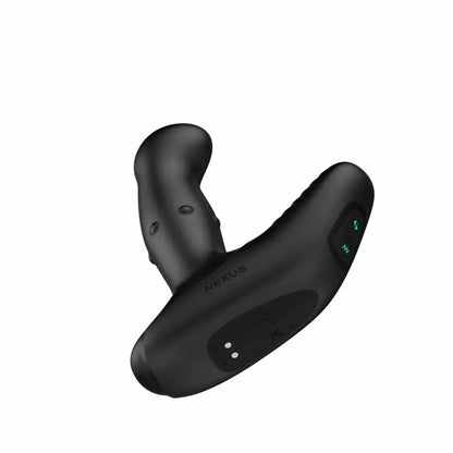 Nexus Revo Ring nuotoliniu būdu valdomas besisukantis silikoninis sveikatingumo prietaisas, juodas, 13,5 cm