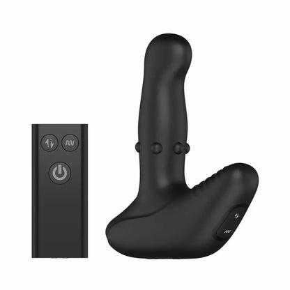 Nexus Revo Ring nuotoliniu būdu valdomas besisukantis silikoninis sveikatingumo prietaisas, juodas, 13,5 cm