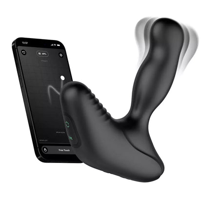 Nexus Revo Stealth App Enabled Black – besisukantis prostatos masažuoklis, 95 mm