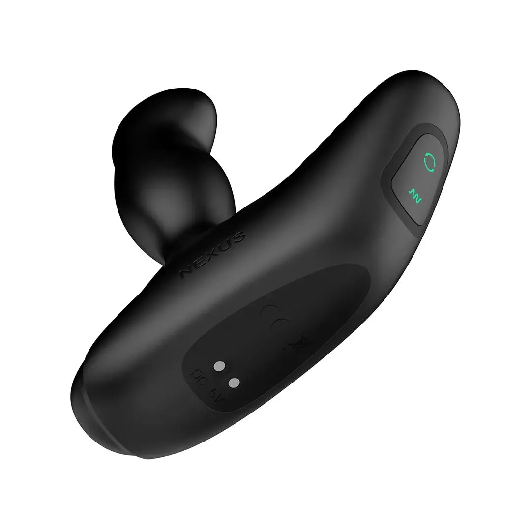 Nexus Revo Stealth App Enabled Black – besisukantis prostatos masažuoklis, 95 mm
