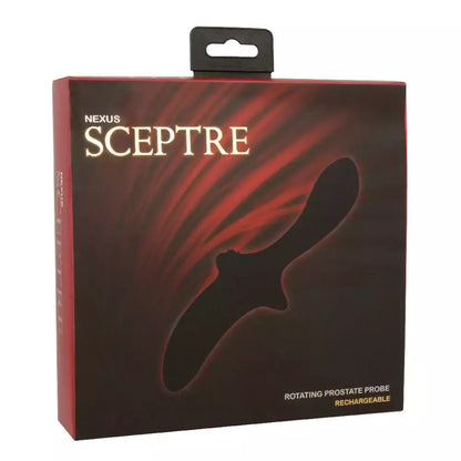 Nexus Sceptre besisukantis prostatos masažuoklis, dviejų greičių, juodas