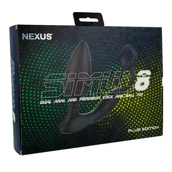 Nexus Simul8 Plug Edition dvigubos stimuliacijos prietaisas, juodos spalvos