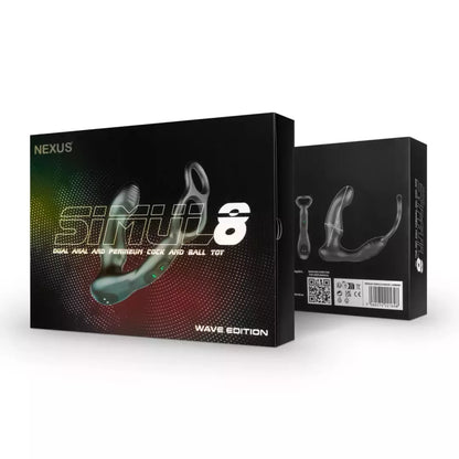 „Nexus Simul8 Wave Edition“ daugiafunkcė intymi sistema, silikoninė, juoda
