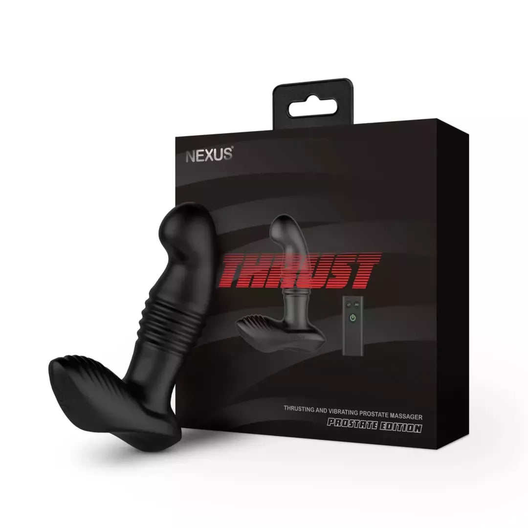 Nexus Thrust Probe Edition nuotoliniu būdu valdomas vibruojantis juodas masažuoklis
