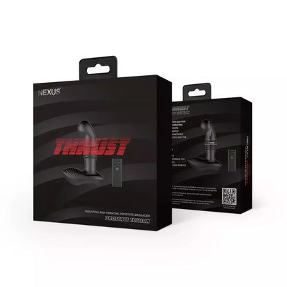 Nexus Thrust Probe Edition nuotoliniu būdu valdomas vibruojantis juodas masažuoklis