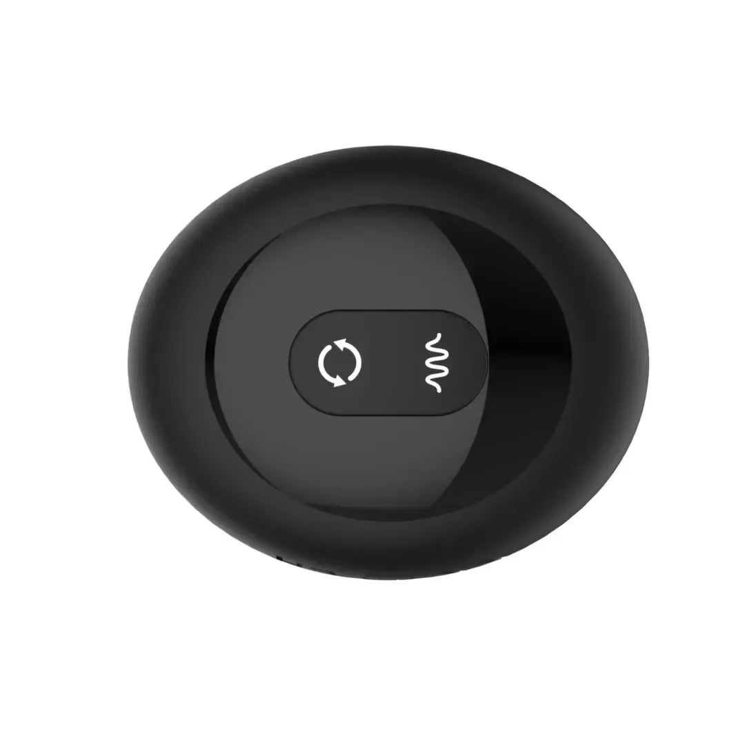 Nexus Tornado Medium Black – besisukantis silikoninis analinis kamštis su nuotolinio valdymo pulteliu