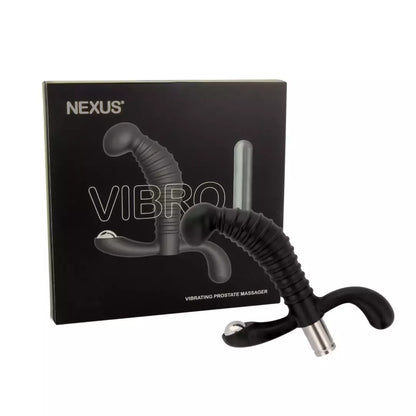 Nexus Vibro prostatos stimuliatorius juodas – 5 režimų mikroschemų sistema, 11,5 cm