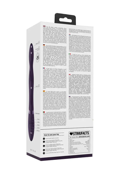 Niva besisukanti kelių variklių intymi sistema, purpurinė, silikoninė, USB, IPX7