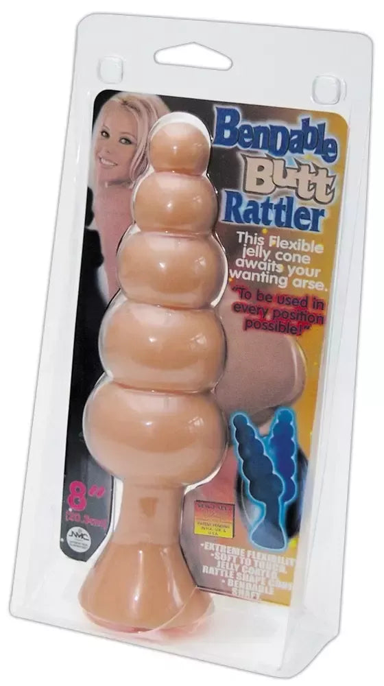 NMC Bendable Beads System Intimate Model su siurbtuku 20 cm juodas