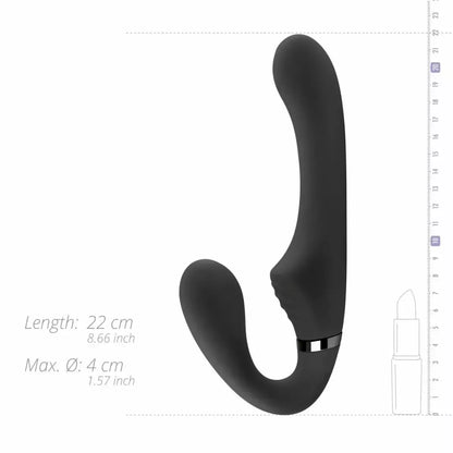 NO-PARTS Avery vibracinis intymus prietaisas be diržo, 22 cm, silikoninis, violetinis