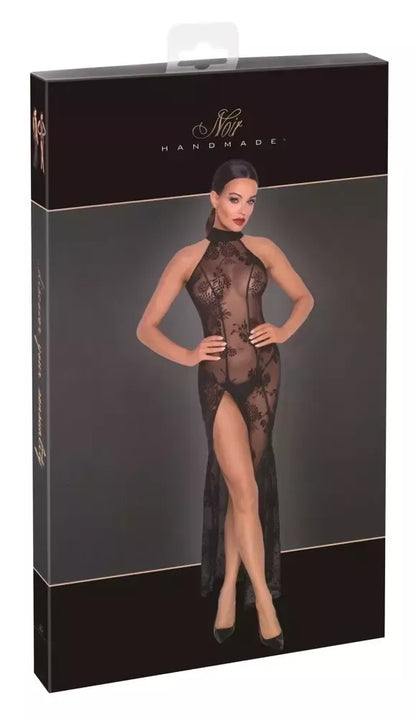 Noir Handmade ilga „Powernet“ gėlėta suknelė, XL, juoda