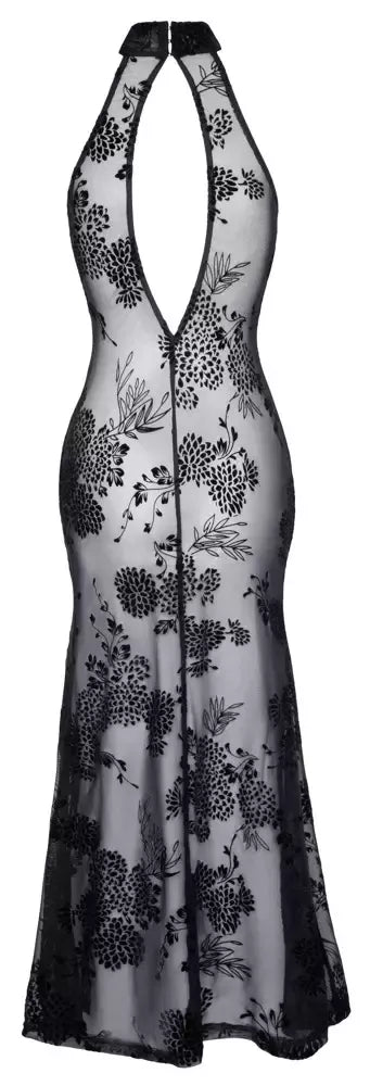 Noir Handmade ilga „Powernet“ gėlėta suknelė, XL, juoda