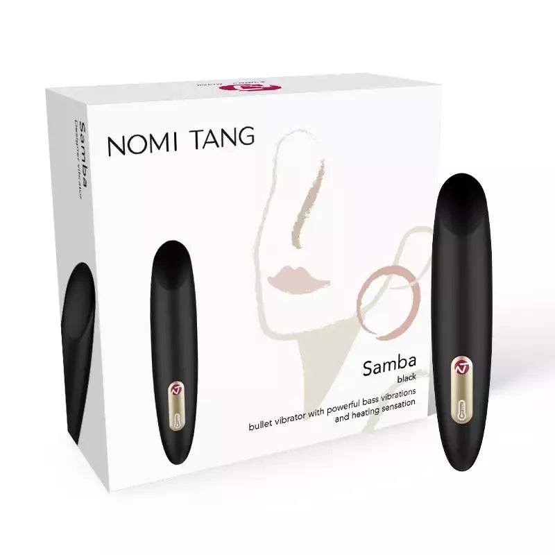 Nomi Tang Samba Heating Compact Vibrator – įkraunamas per USB, mėlynas, 112 mm