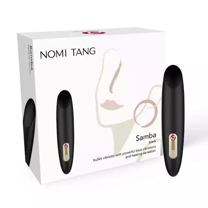 Nomi Tang Samba Heating Compact Vibrator – įkraunamas per USB, mėlynas, 112 mm