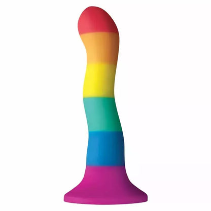 NS Novelties Colours Wave intymus prietaisas Rainbow 17 cm, silikoninis