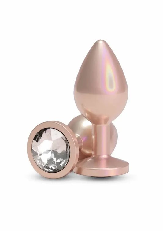 nsnovelties Iridescent Plug Medium chromuotas treniruoklis 657447111303