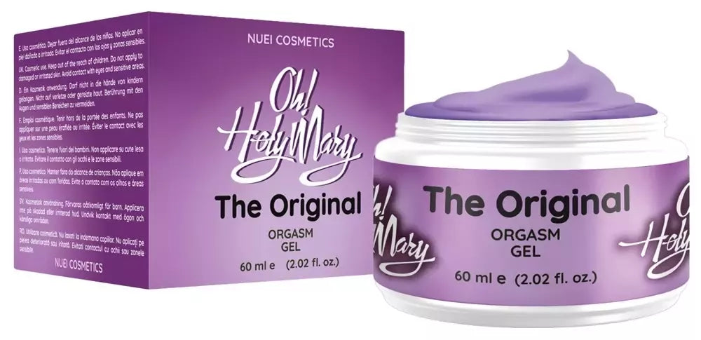 Nuei Oh! Holy Mary veganiškas stimuliuojantis gelis, 60 ml, su kanapių sėklų aliejumi