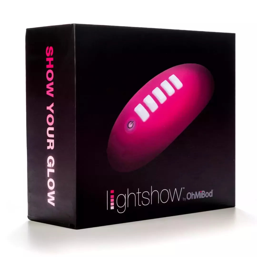 OhMiBod Lightshow programėle valdomas nešiojamas masažuoklis su LED ekranu
