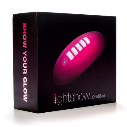 OhMiBod Lightshow programėle valdomas nešiojamas masažuoklis su LED ekranu