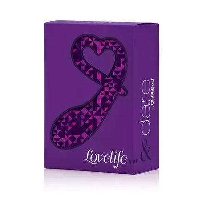 OhMiBod Lovelife Dare silikoninis analinis kaištis – ergonomiškas, vidutinio dydžio, rožinis