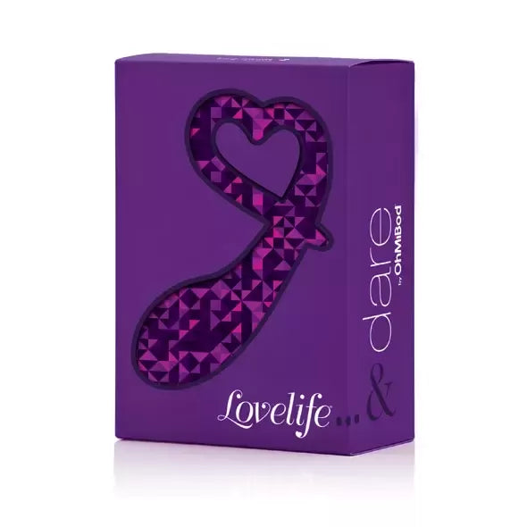 OhMiBod Lovelife Dare silikoninis analinis kaištis – ergonomiškas, vidutinio dydžio, rožinis