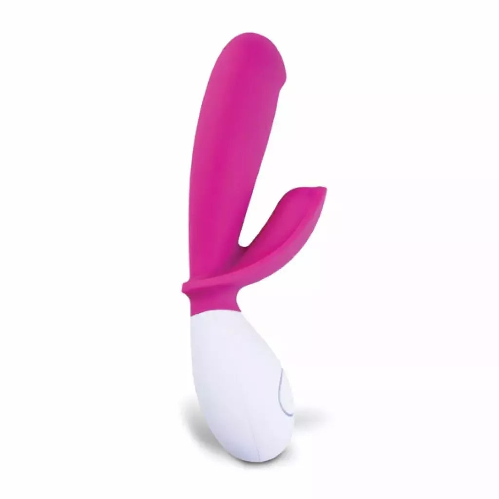 „OhMiBod Lovelife Snuggle“ dviejų variklių įkraunamas intymus masažuoklis, rožinis