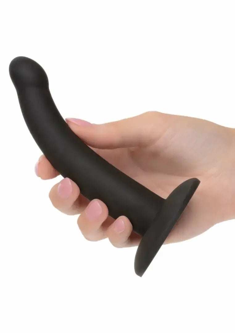 Onyxxx reguliuojamas šlaunies dirželis su silikoniniu kaiščiu, 12,7 cm, juodas