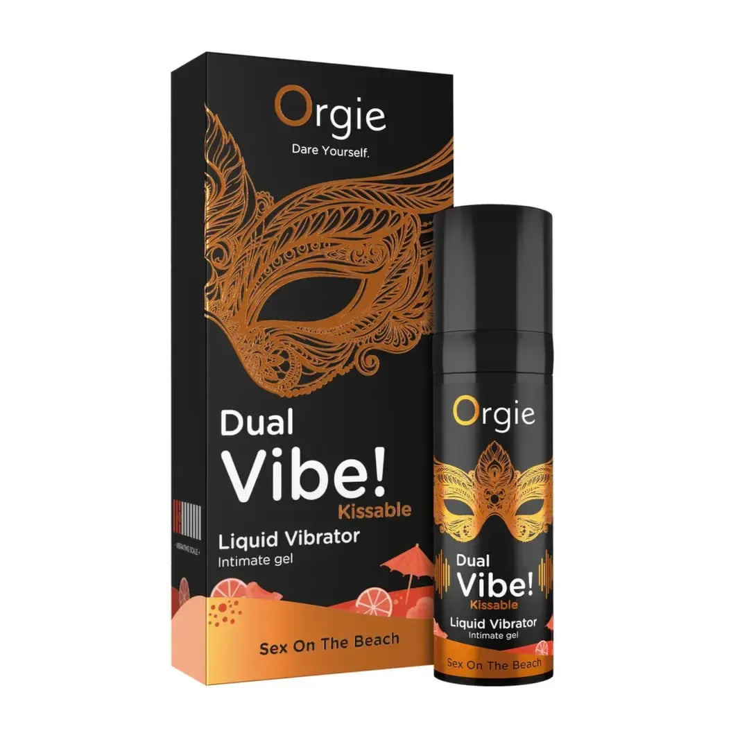 Orgie Dual Vibe Intimate Gel Sex On The Beach Flavor, bučiuojamas, 15ml