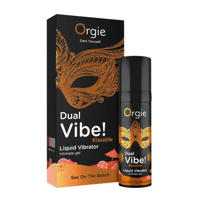 Orgie Dual Vibe Intimate Gel Sex On The Beach Flavor, bučiuojamas, 15ml
