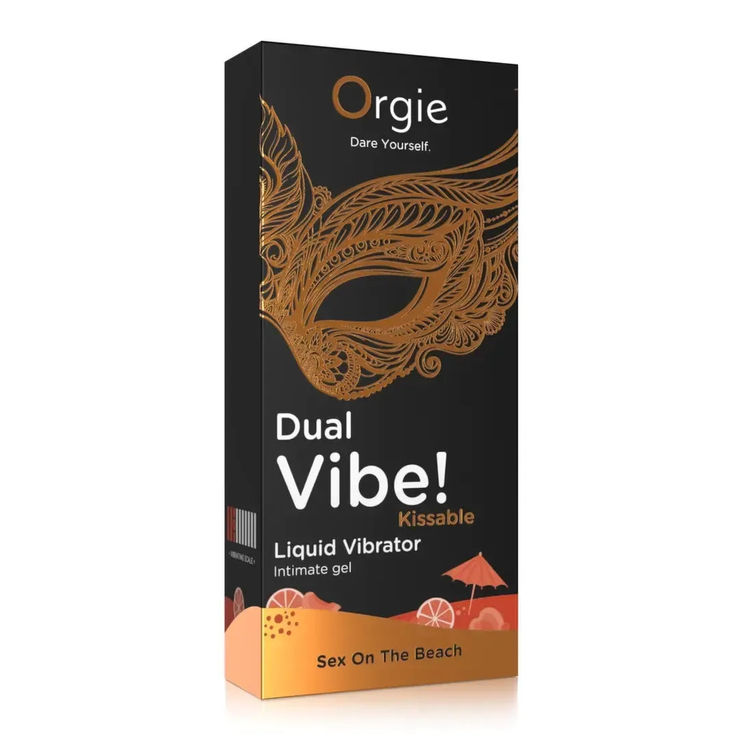Orgie Dual Vibe Intimate Gel Sex On The Beach Flavor, bučiuojamas, 15ml