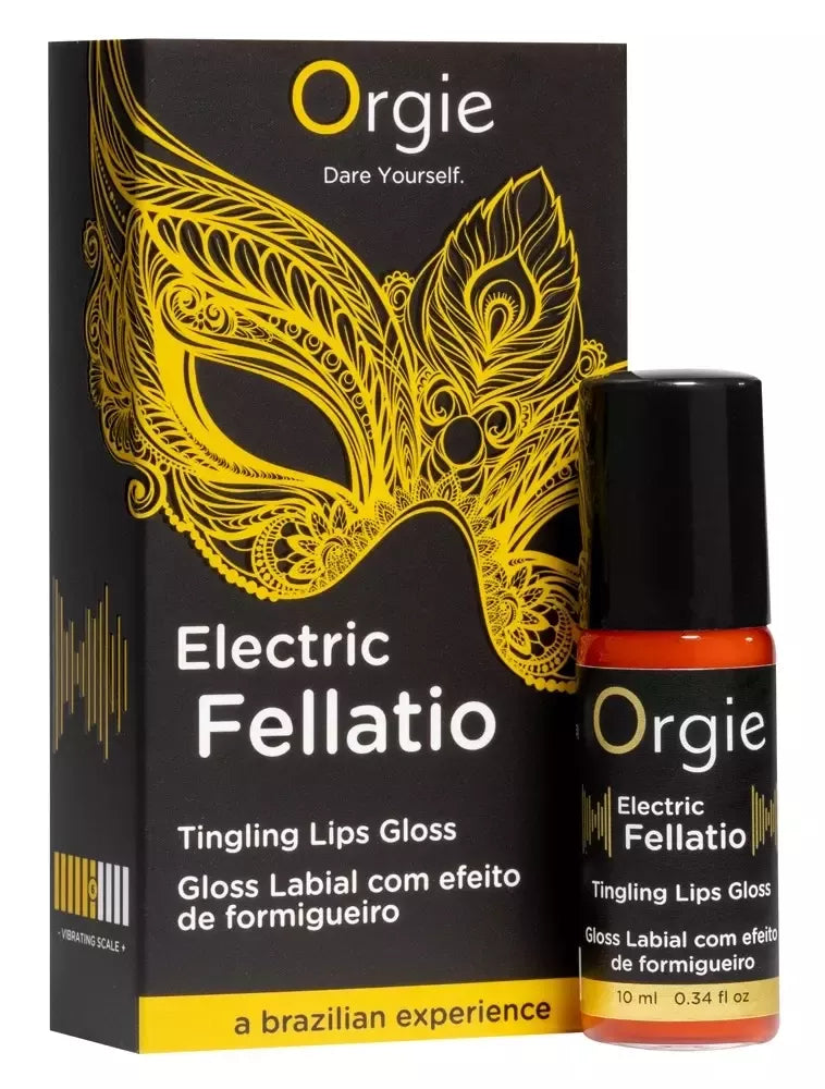 Orgie Electric Kiss Sensation lūpų blizgis 10 ml – dilgčiojantis efektas